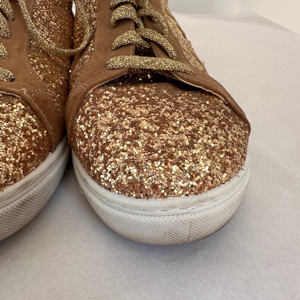 Circus by Sam Edelman Gold Glitter Sneaker Shoes // 8.5 - Picture 4 of 9